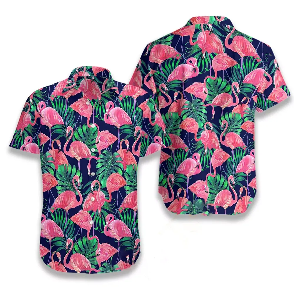 Tropical Flamingo 03 Hawaiian shirts