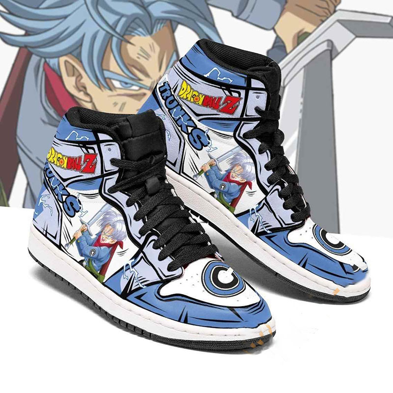 Trunks Dragon Ball Z Anime Sneakers Air Jordan Shoes