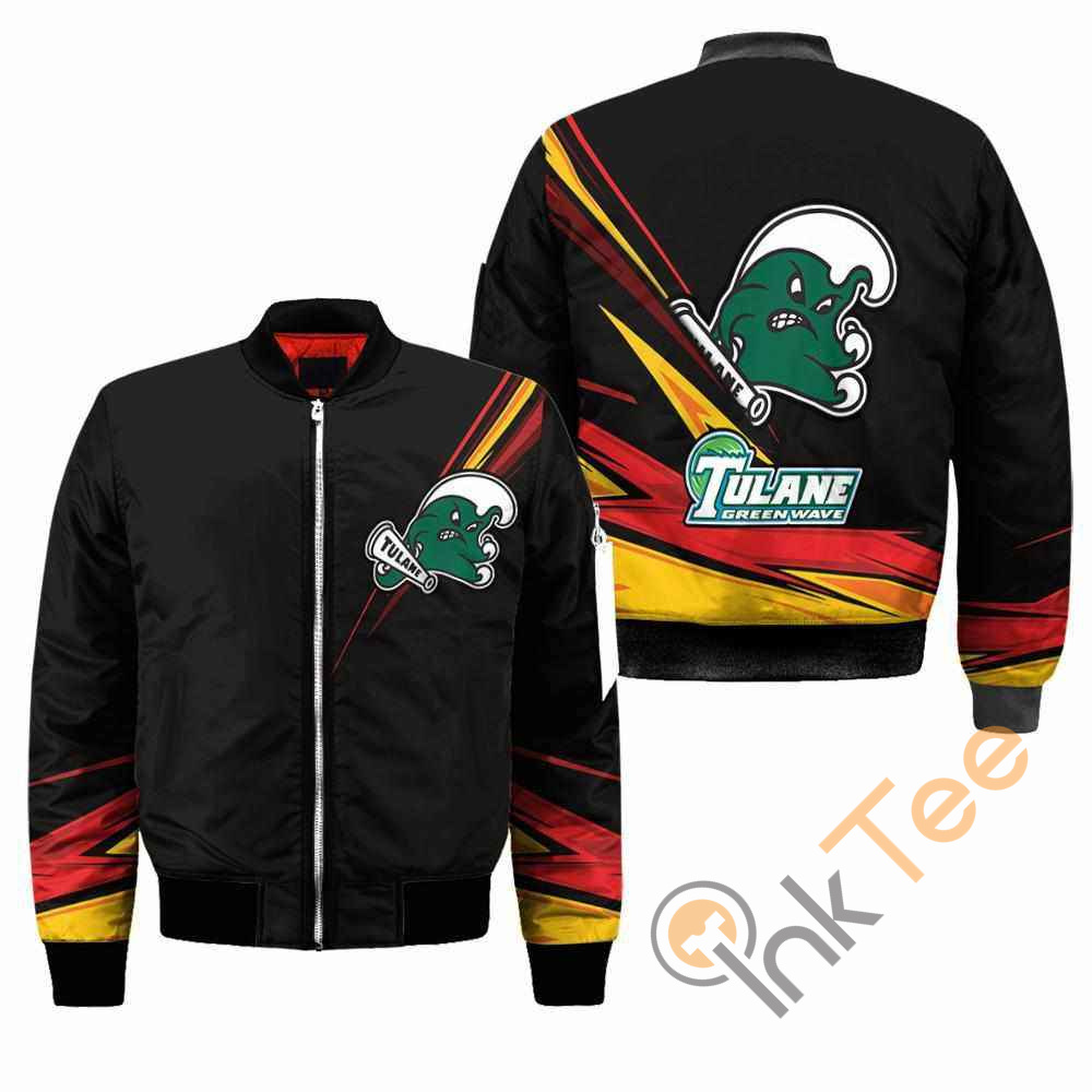 Tulane Green Wave NCAA Black Apparel Best Christmas Gift For Fans Bomber Jacket