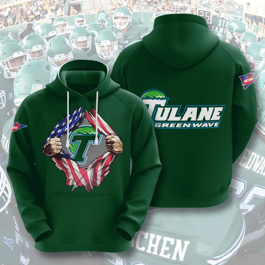Tulane Green Wave Custom Hoodie 3D