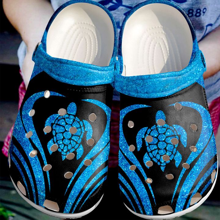 Turtle Blue Sea Crocs Clog Shoes