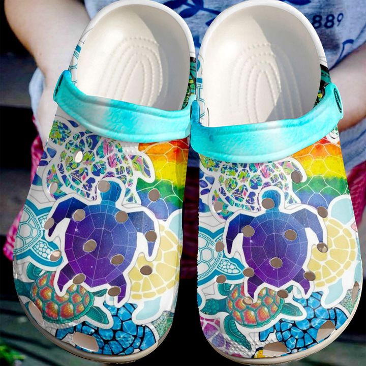Turtle Colorful Sea Turtles Crocs Clog Shoes