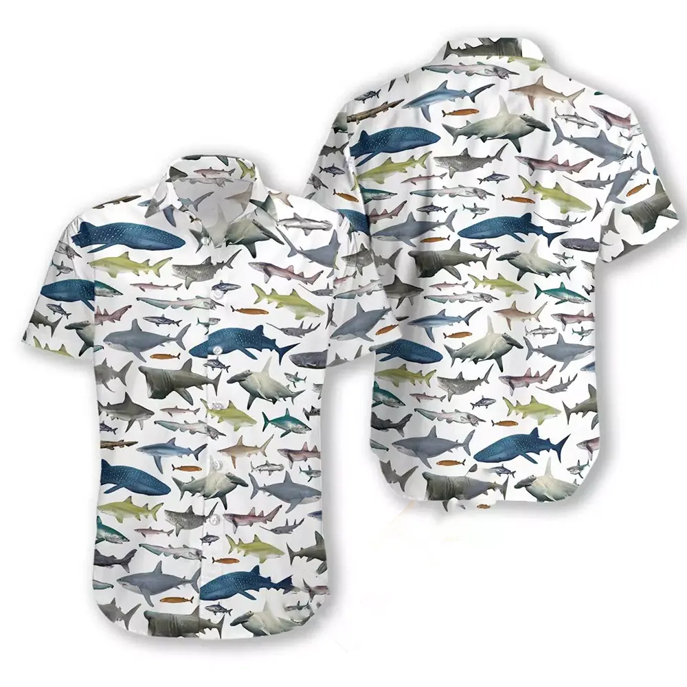 Type Of Sharks Hawaiian shirts