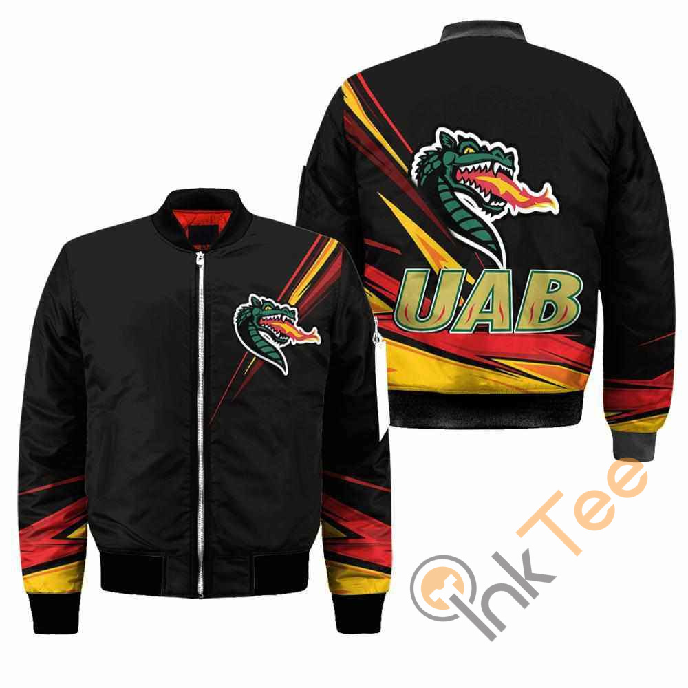 UAB Blazers NCAA Black Apparel Best Christmas Gift For Fans Bomber Jacket