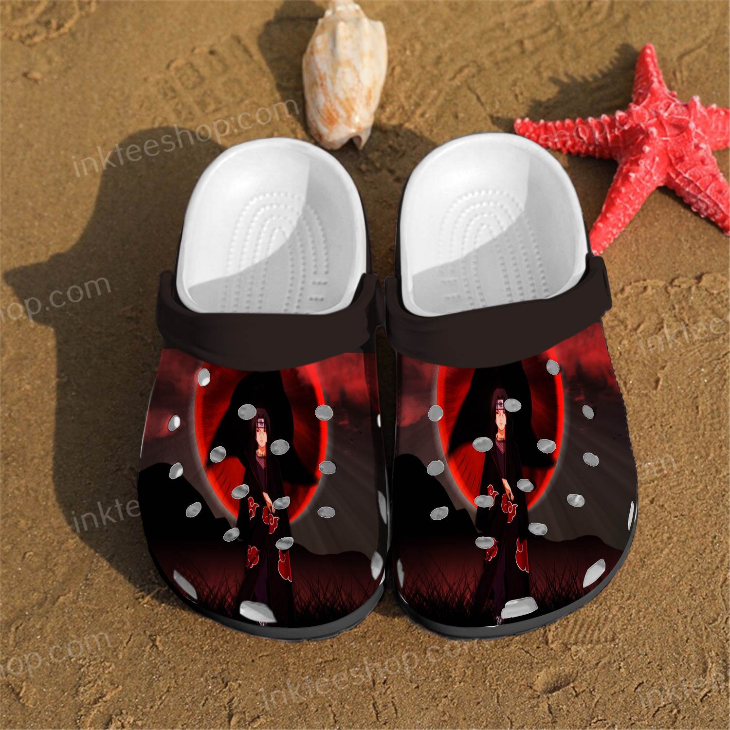 Uchiha Itachi Naruto Manga Crocs Clog Shoes