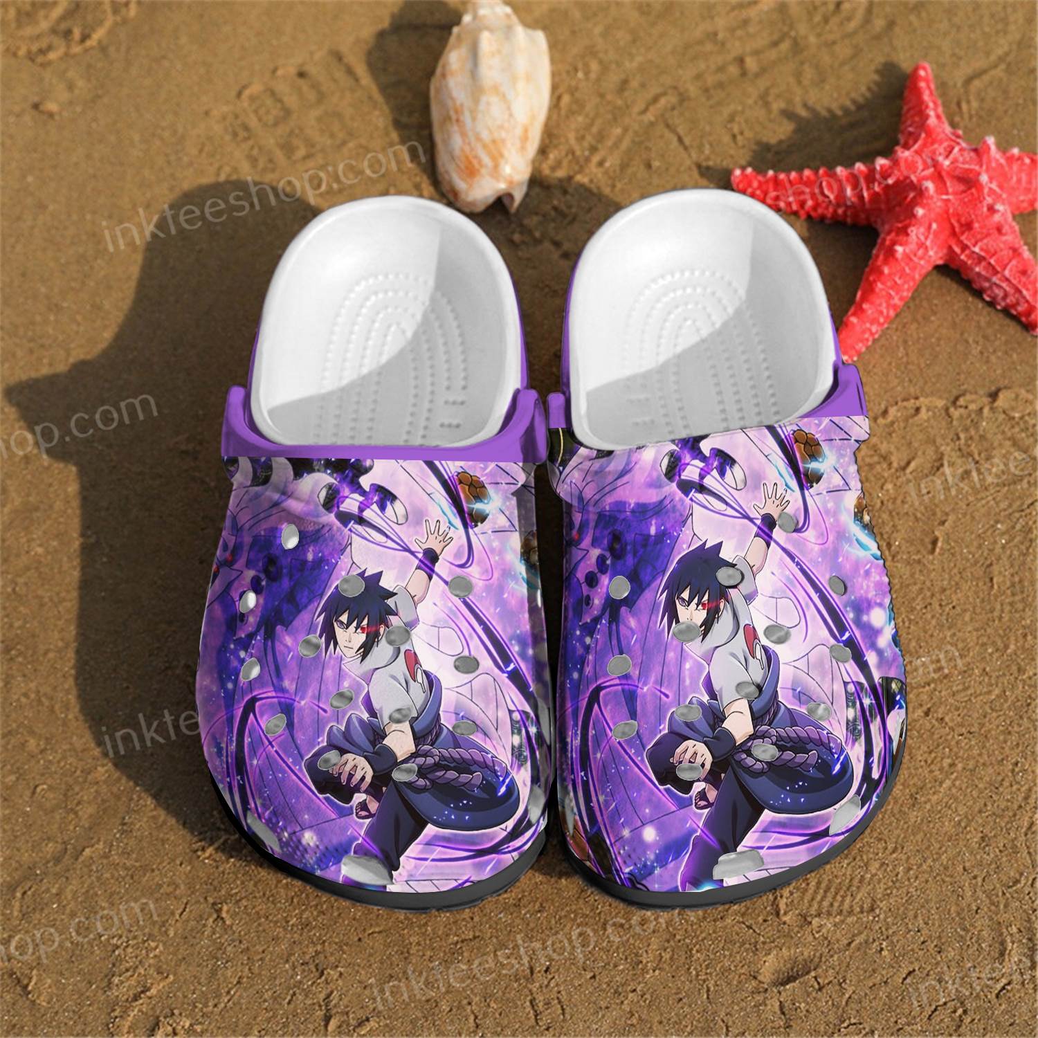 Uchiha Sasuke Anime Crocs Clog Shoes