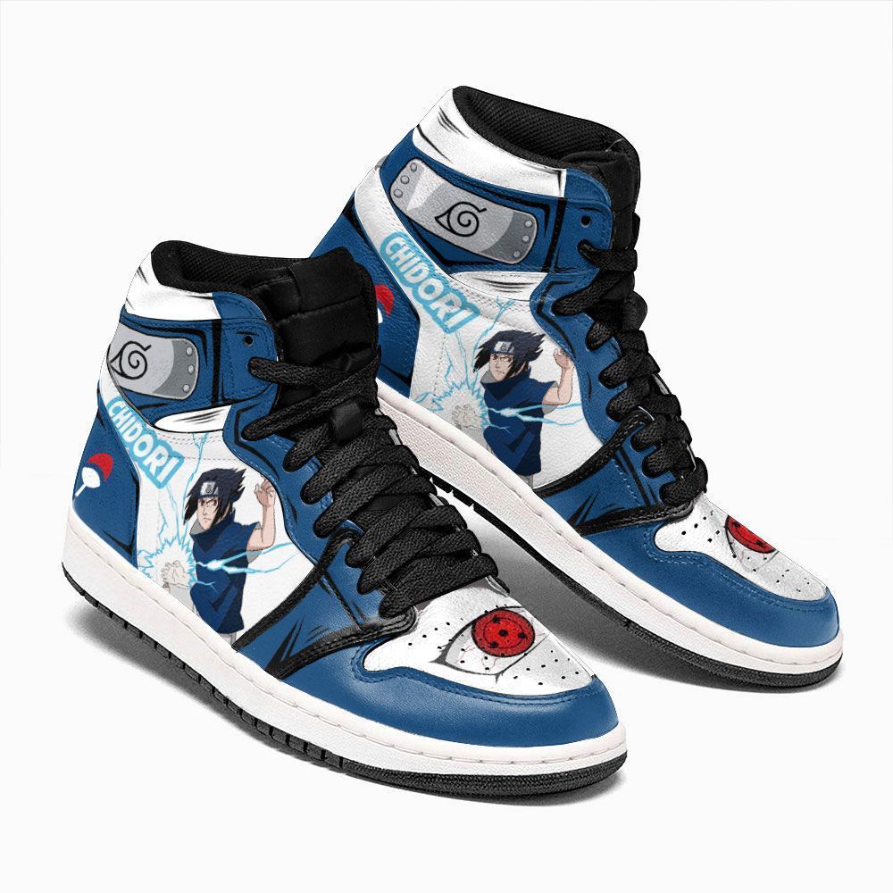 Uchiha Sasuke Chidori Skill Naruto Custom Anime Air Jordan Shoes