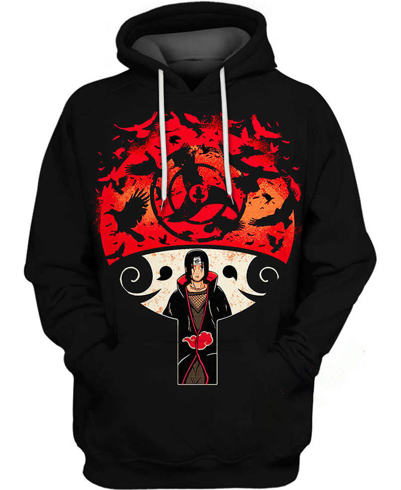 Uchiha?s Raven Hoodie 3D