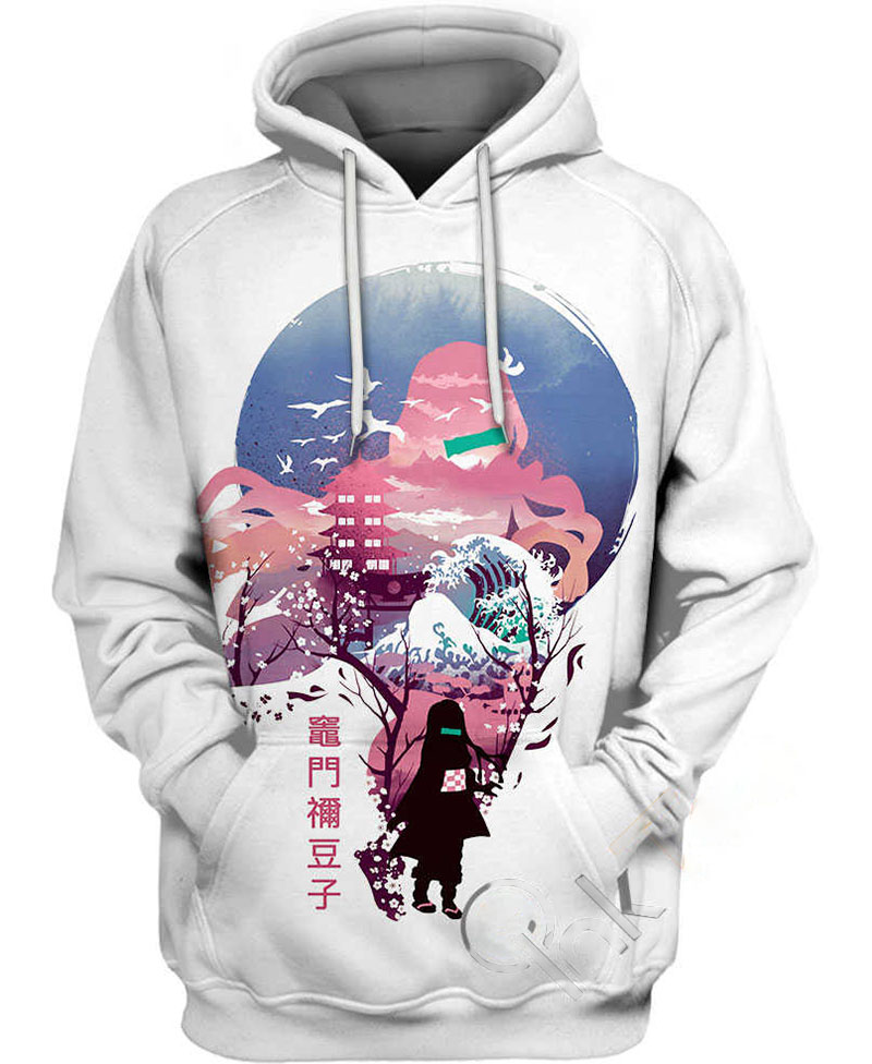 Ukiyo E Nezuko Hoodie 3D