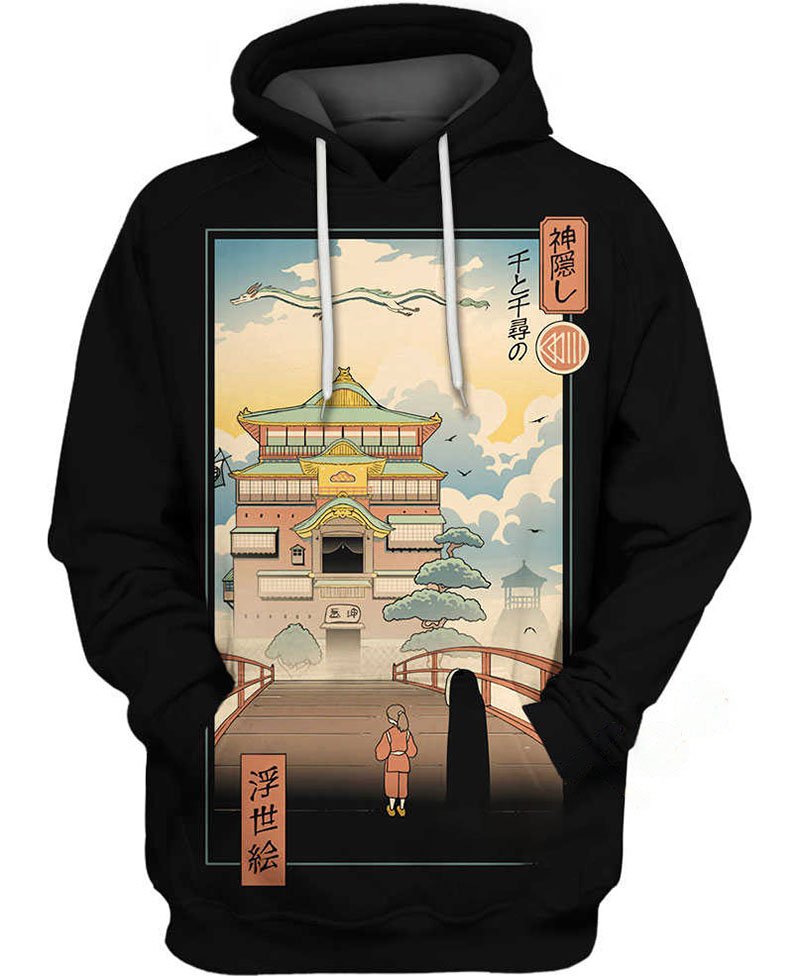 Ukiyo E Spirits Hoodie 3D