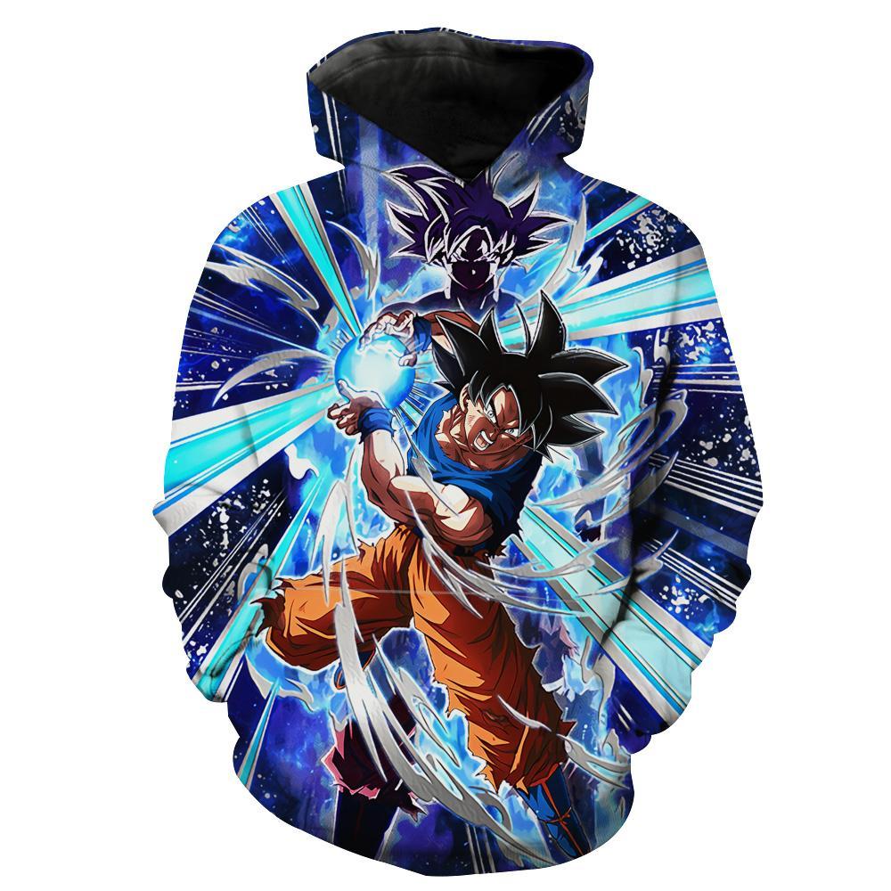 Ultra Instincts Goku Kamehameha Dragon Ball Super Hoodie 3D