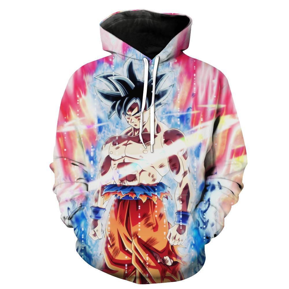 Ultra Instincts Goku Zip Up Dragon Ball Super Goku Zip Hoodie 3D