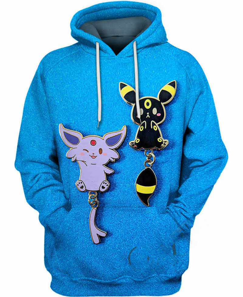 Umbreon And Espeon Hoodie 3D