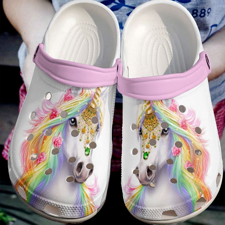 Unicorn Colorful Crocs Clog Shoes