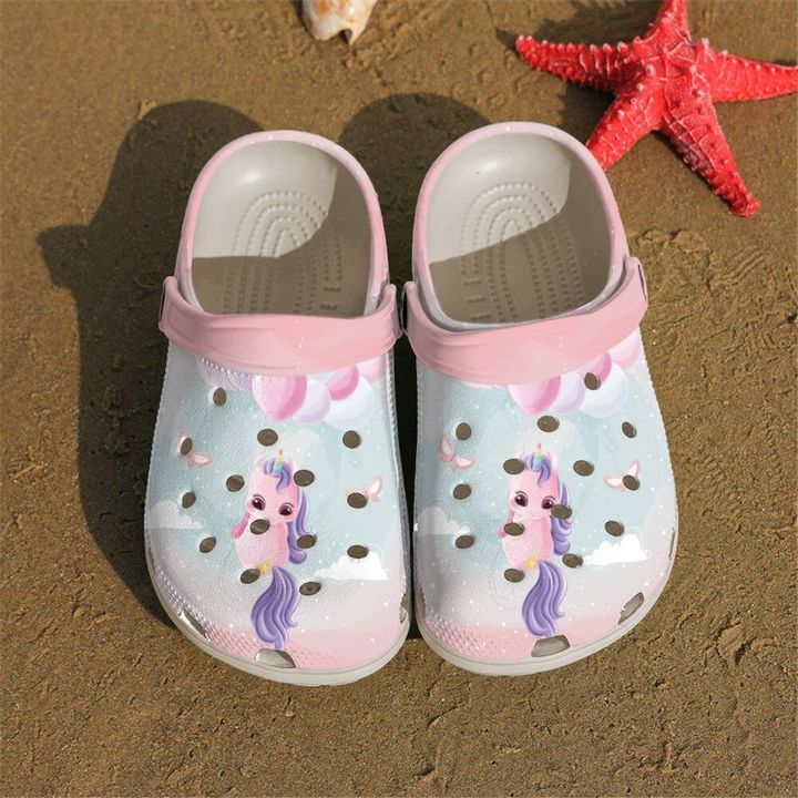 Unicorn Floating Crocs Clog Shoes