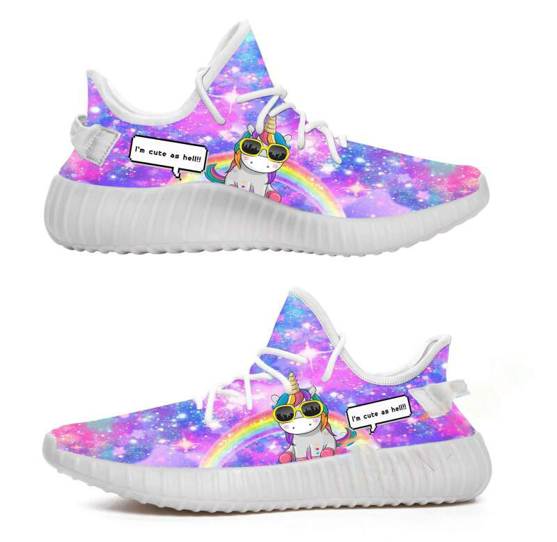 Unicorn I Am Cute As Hell Yeezy Boost