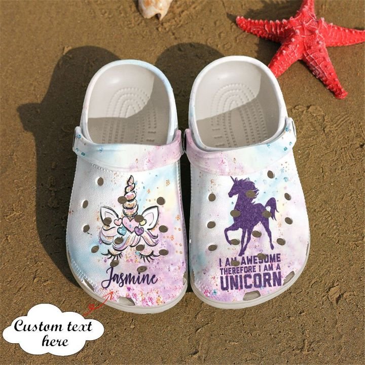 Unicorn Purple Crocs Clog Shoes