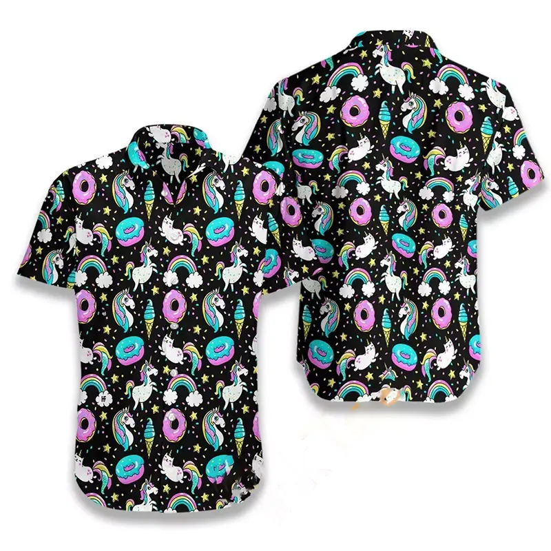 Unicorn Tropical 03 Hawaiian shirts