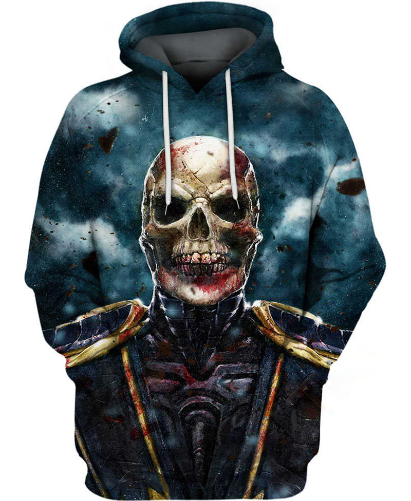 Unmasked Scorpion Mortal Kombat Hoodie 3D