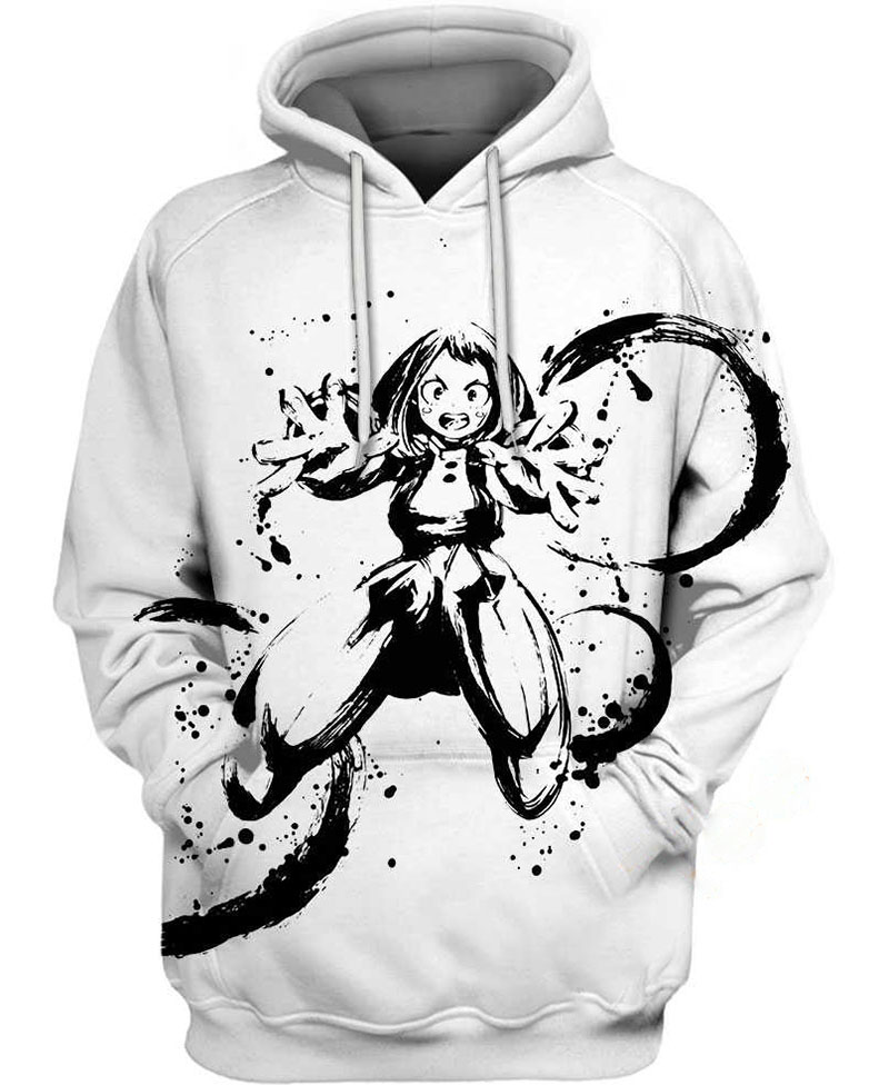 Uraraka Ochaco Ink Splatt Hoodie 3D