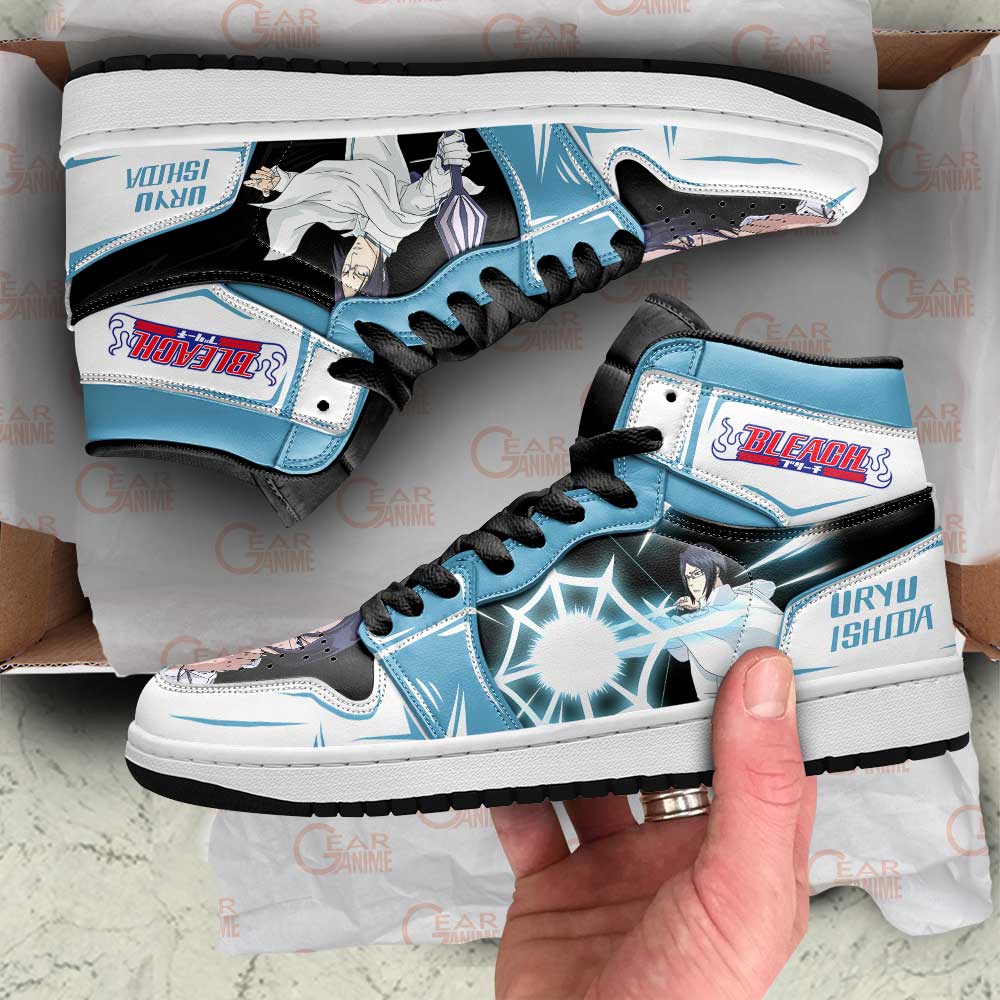 Uryu Ishida Bleach Sneakers Anime Custom Air Jordan Shoes