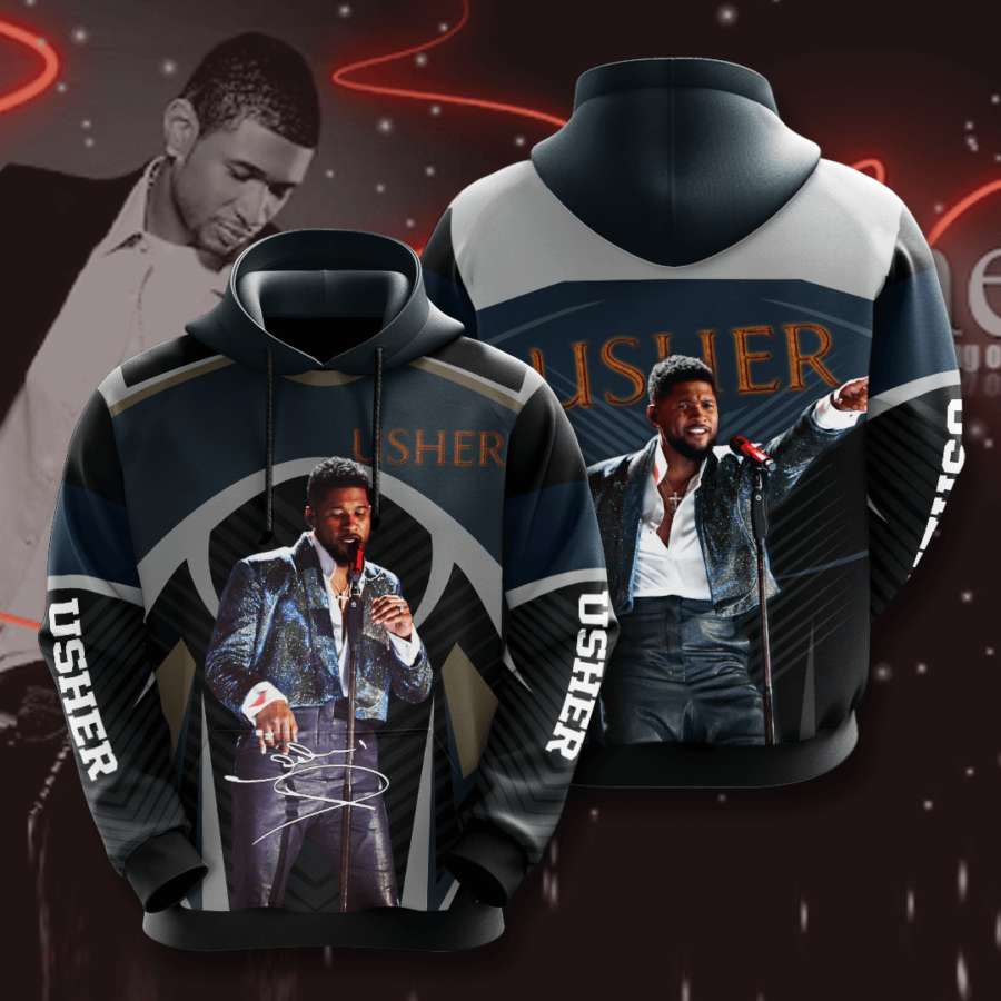 Usher Custom Hoodie 3D
