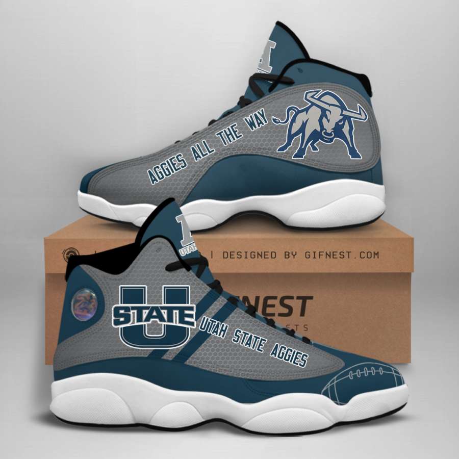 Utah State Aggies Custom Air Jordan Shoes