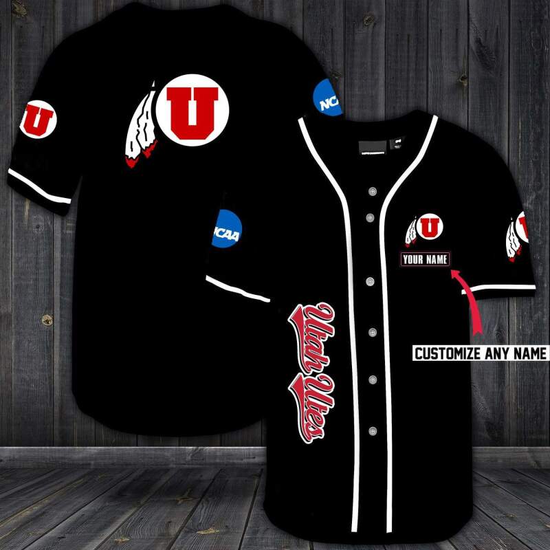 Utah Utes Personalized Custom Name For You Baseball Jersey