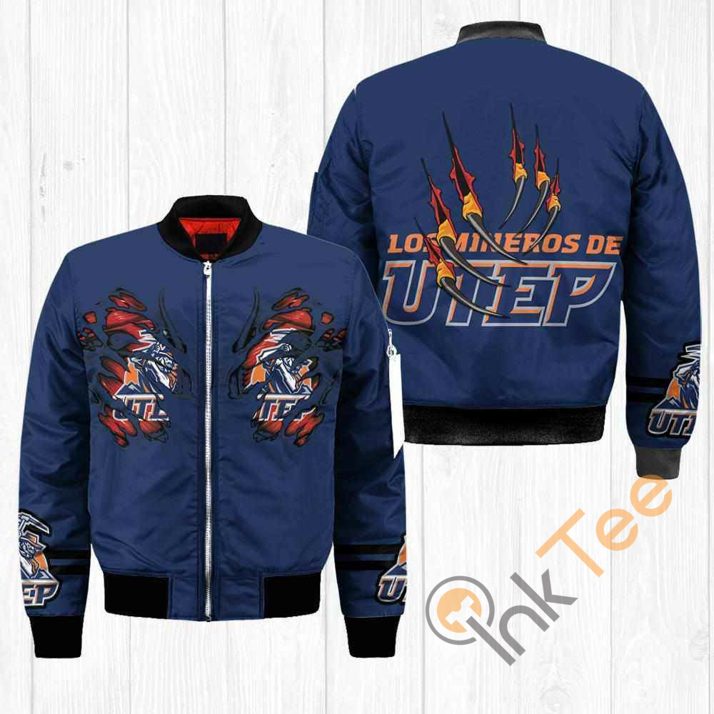 UTEP Miners NCAA Claws Apparel Best Christmas Gift For Fans Bomber Jacket