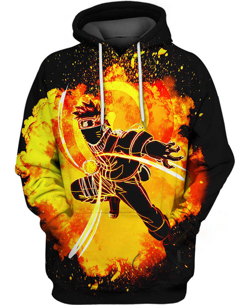 Uzumaki Naruto Fire Hoodie 3D
