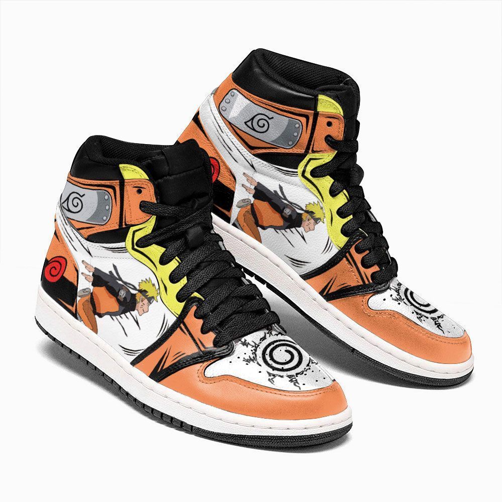 Uzumaki Naruto Running Style Naruto Custom Anime Air Jordan Shoes
