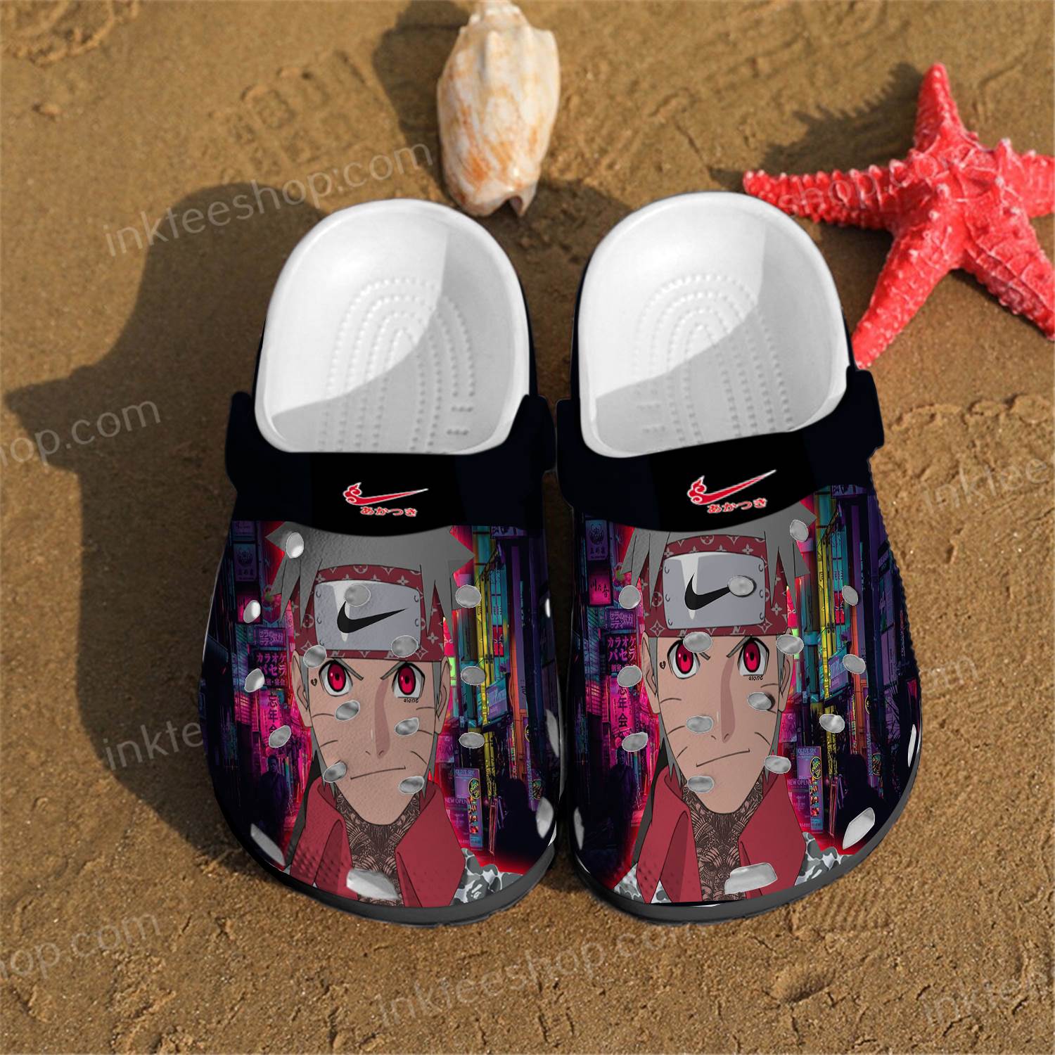 Uzumaki Naruto Supreme Nike Crocs Clog Shoes