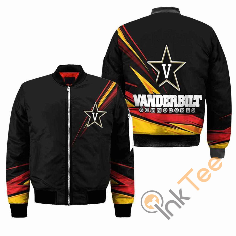 Vanderbilt Commodores NCAA Black Apparel Best Christmas Gift For Fans Bomber Jacket