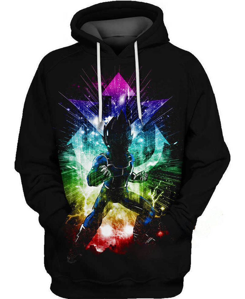 Vegeta Final Flash Rainbow Hoodie 3D