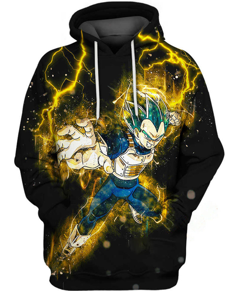 Vegeta Thunder Hoodie 3D