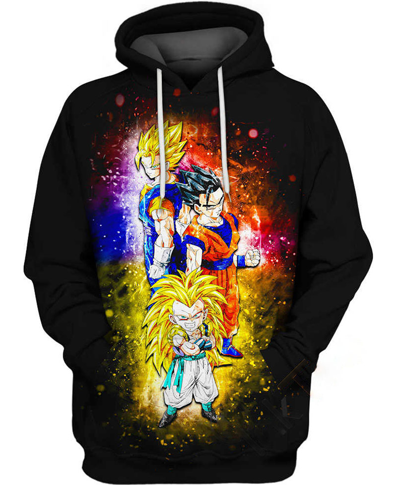 Vegito Gotenks And Gohan Hoodie 3D