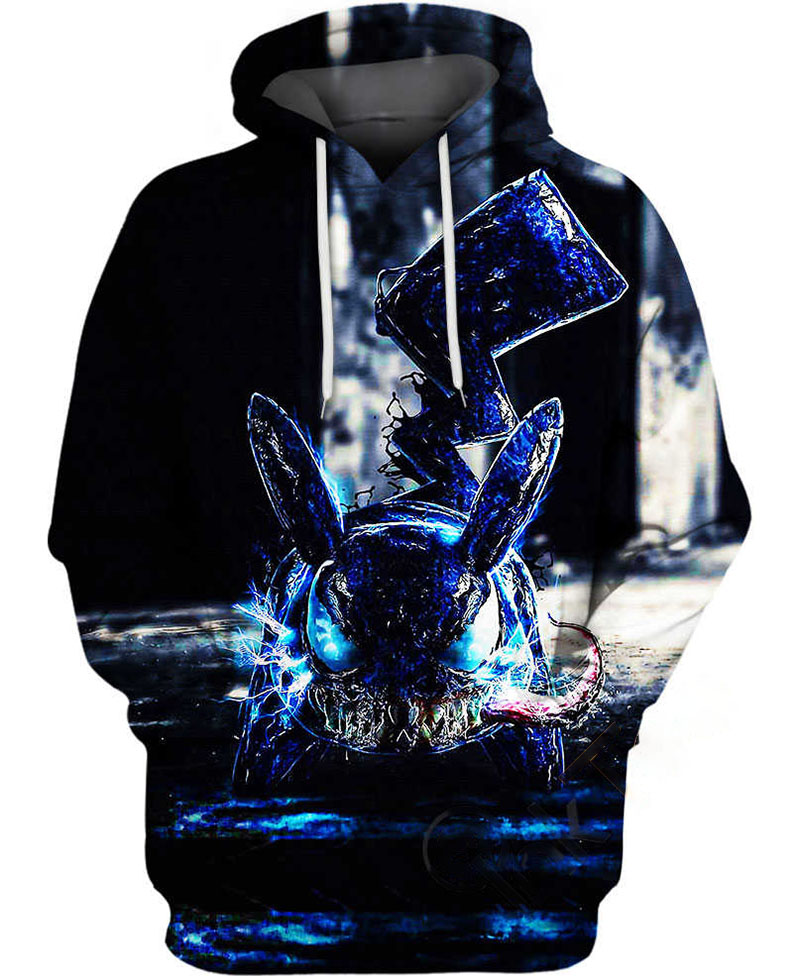 Venom Pikachu Hoodie 3D