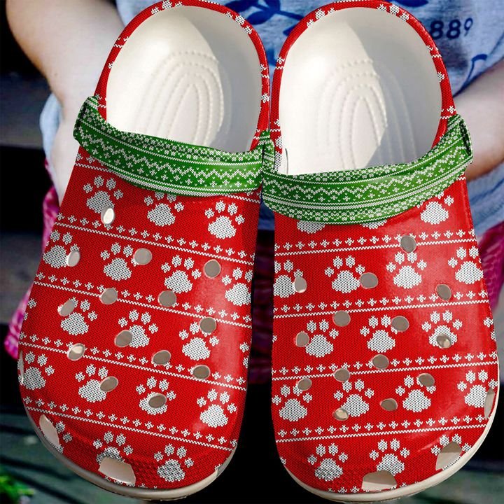 Vet Tech Christmas Paws Crocs Clog Shoes
