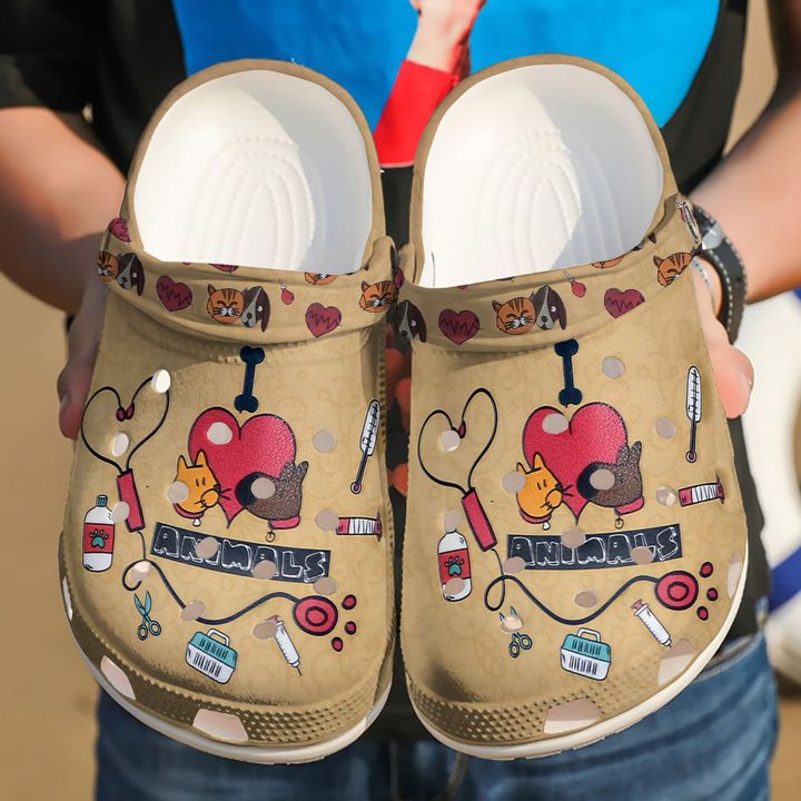 Vet Tech Love Animals Crocs Clog Shoes