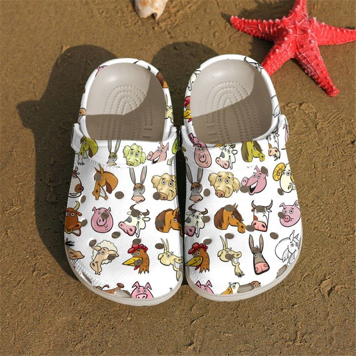 Vet Tech Lovely Farm Animals Crocs Clog Shoes