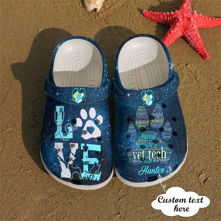 Vet Tech Personalized Empathetic Crocs Clog Shoes