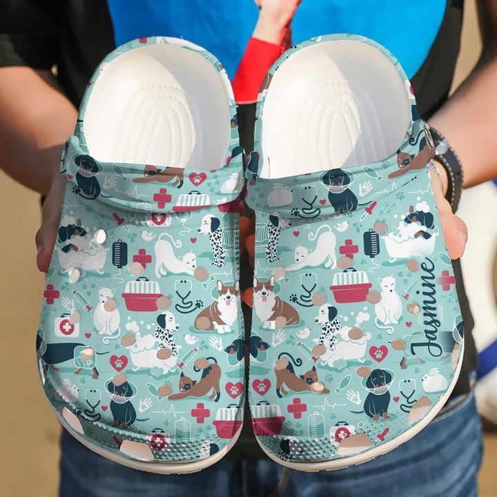 Vet Tech Personalized Love Crocs Clog Shoes