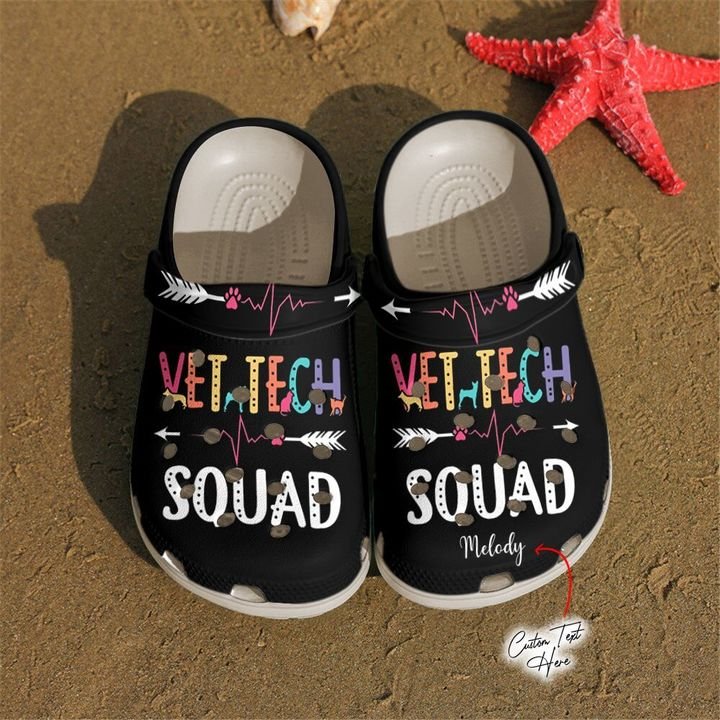 Vet Tech Personalized Squad Crocs Clog Shoes