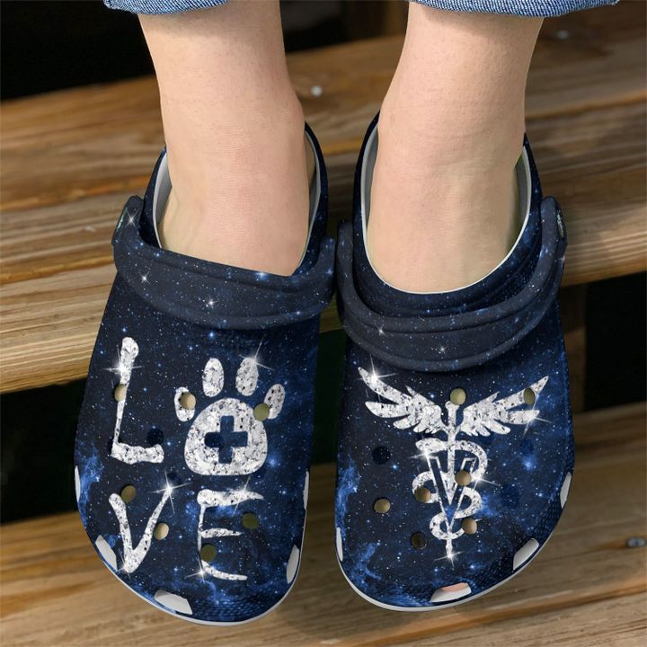 Vet Tech Sparkle Crocs Clog Shoes
