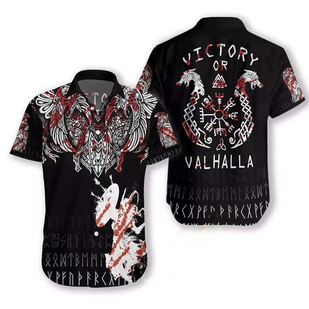 Victory Or Valhalla Hawaiian shirts
