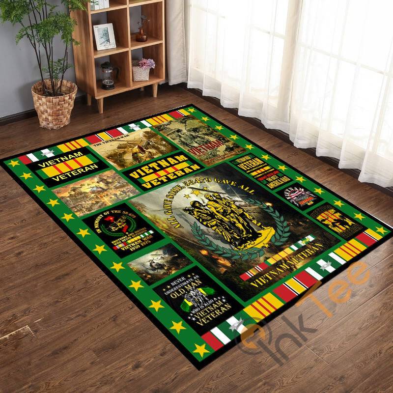 Vietnam Veteran War Picnic Doormat Welcome Mat Living Room Bedroom Rug