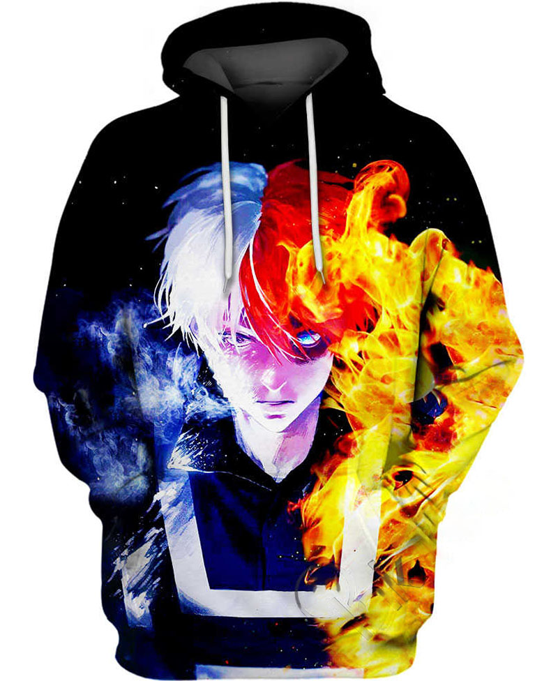Villain Todoroki Hoodie 3D
