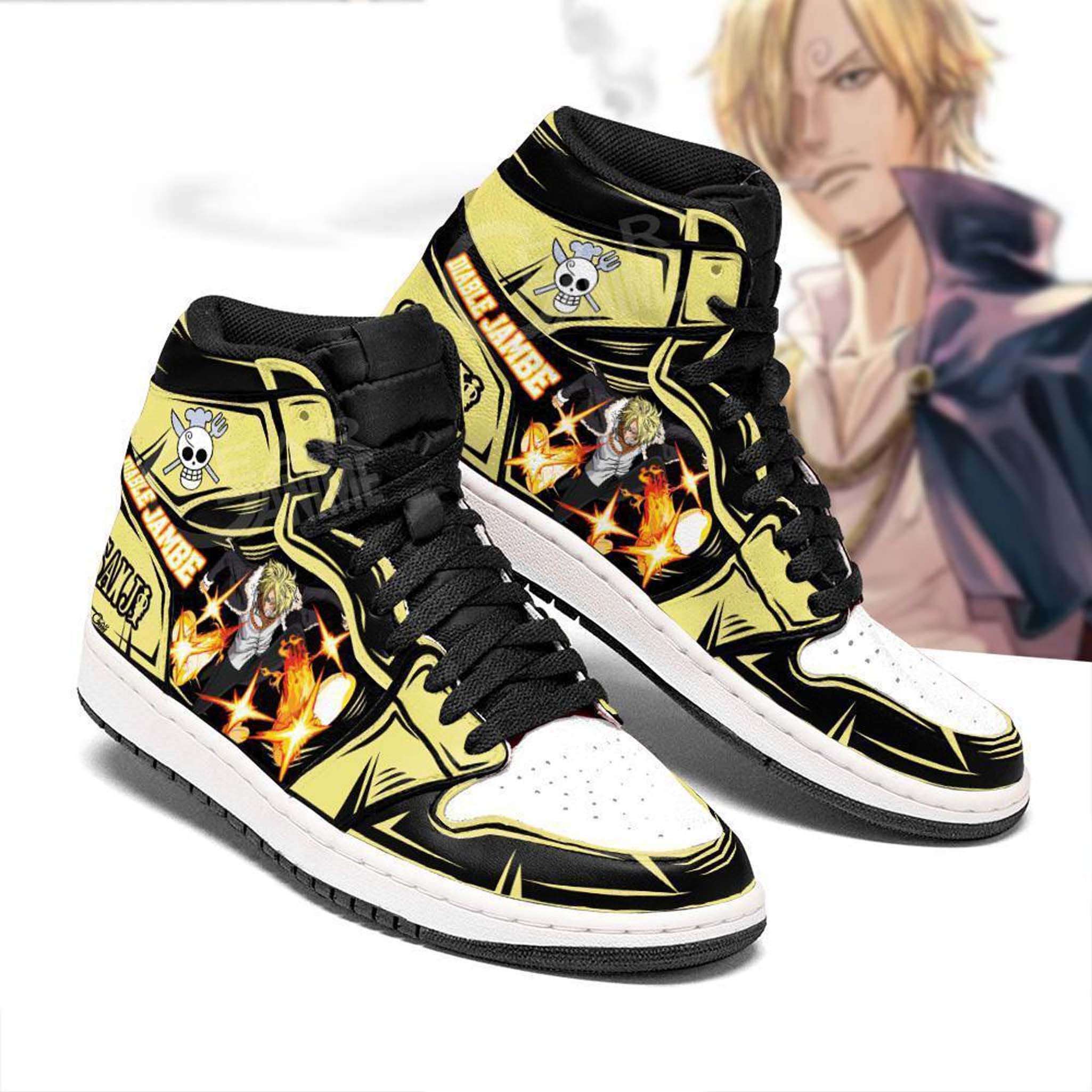 Vinsmoke Sanji One Piece Anime Japanese Coplay Air Jordan Shoes