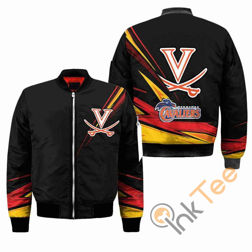 Virginia Cavaliers NCAA Black Apparel Best Christmas Gift For Fans Bomber Jacket