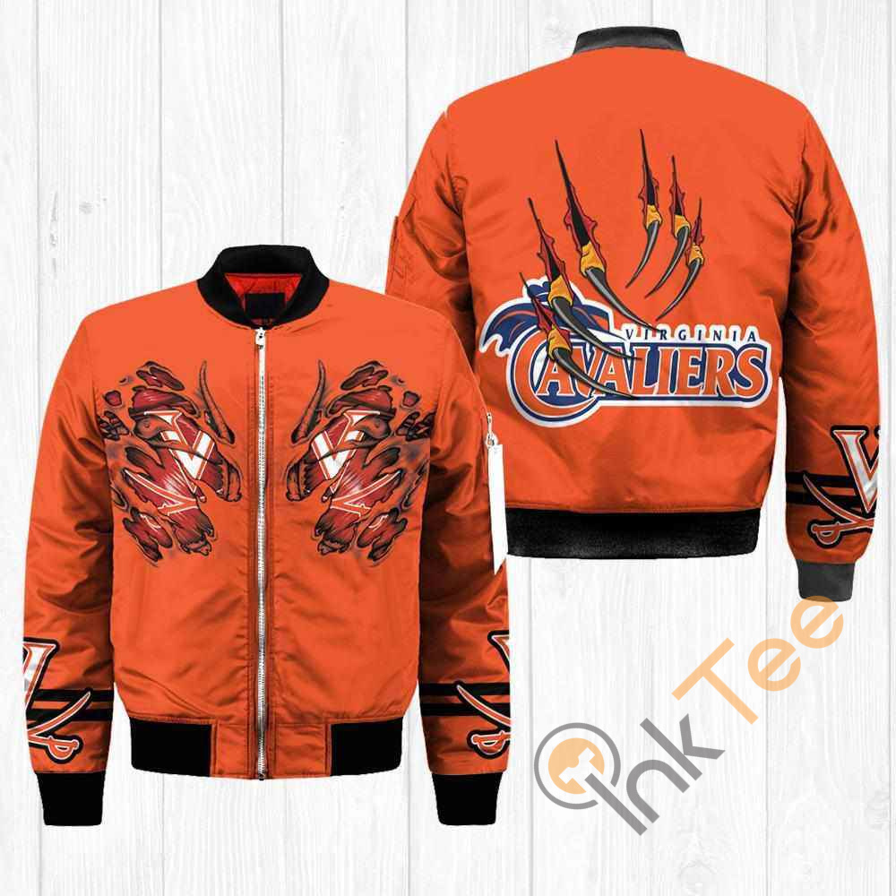 Virginia Cavaliers NCAA Claws Apparel Best Christmas Gift For Fans Bomber Jacket